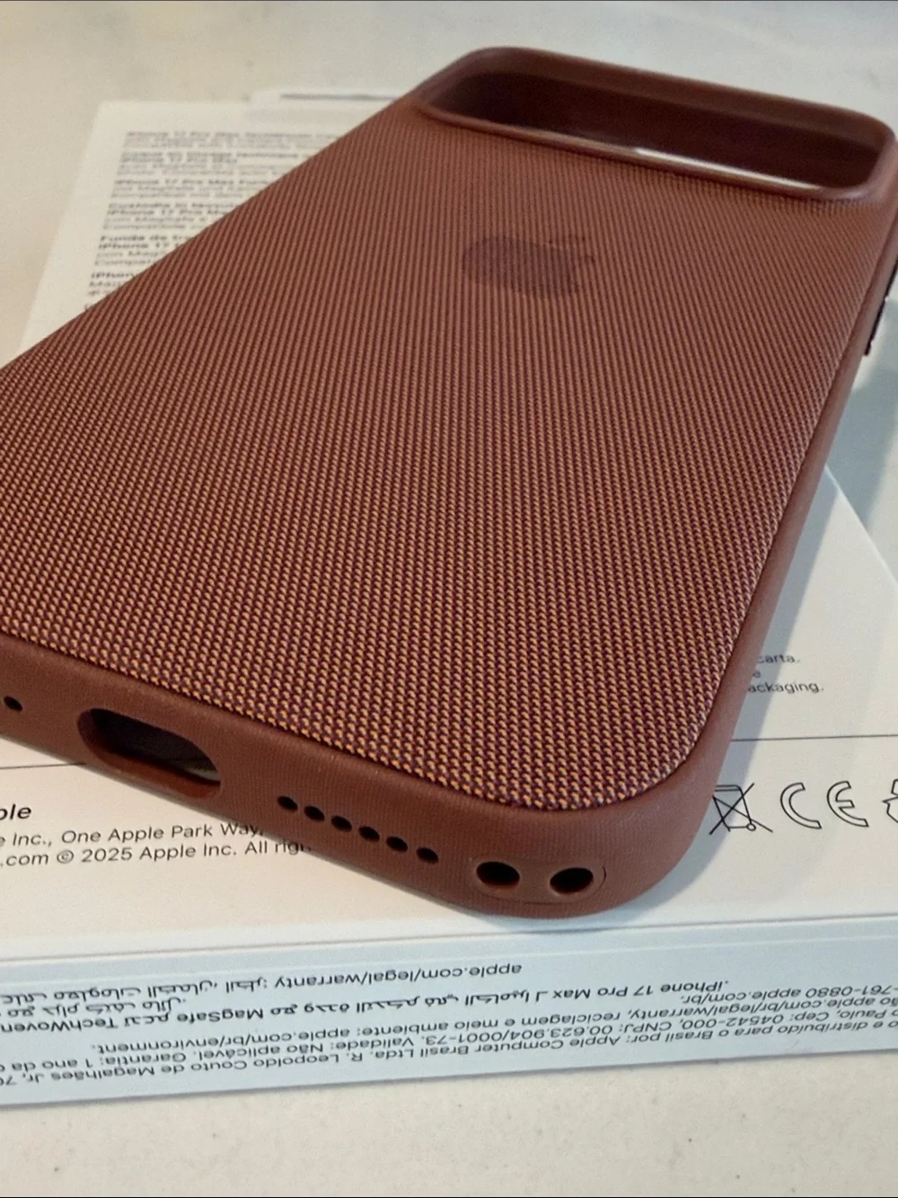 Apple TechWoven iPhone 17 Pro Max Case - Sienna - Almost New
